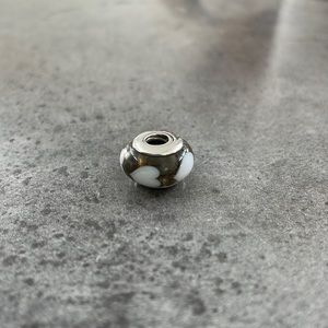 B&W murano pandora charm